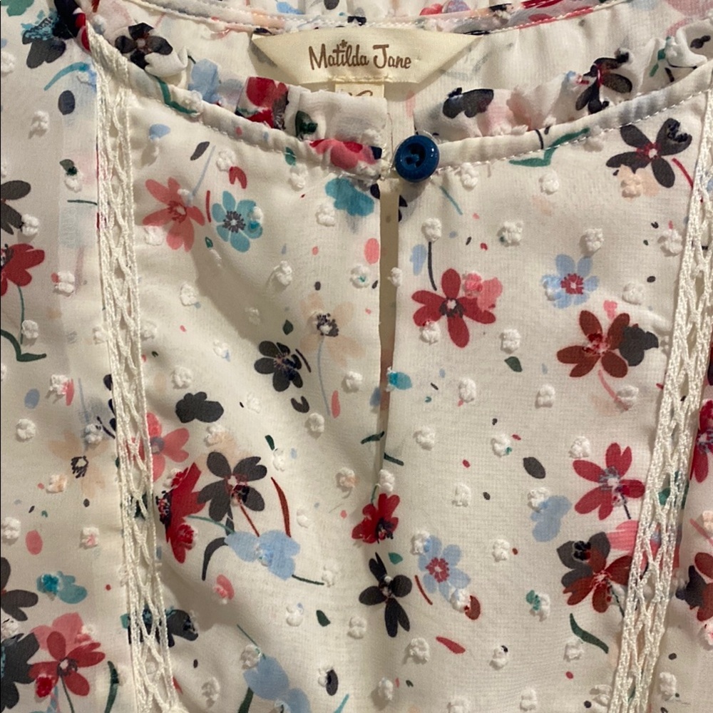 Matilda Jane Floral Print Women's Top - Picture 3 of 3